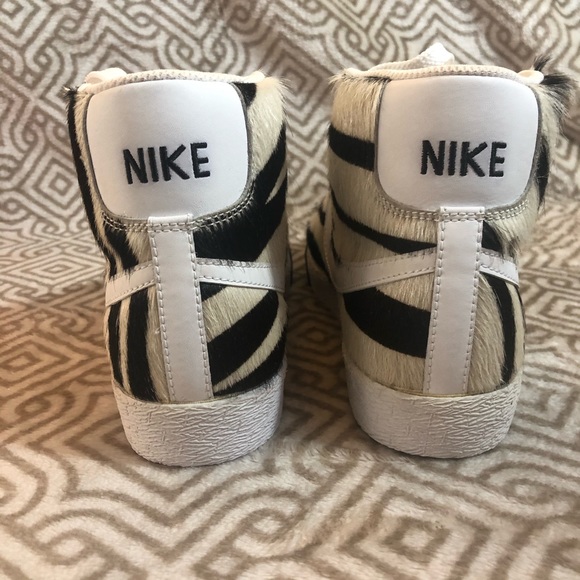 NIKE Blazer Mid Premium Women's 8 Zebra 316959-111 - Picture 5 of 8